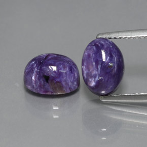 Achetez naturel ct violet charoïte gems, coupe ovale, en provenance russie chez gemselect. en stock, livraison internationale!