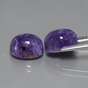 Achetez naturel ct violet charoïte gems, coupe ovale, en provenance russie chez gemselect. en stock, livraison internationale!