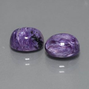 Achetez naturel ct Violet Charoïte gems, Coupe ovale, En provenance Russie chez GemSelect. En stock, livraison internationale!