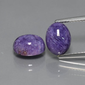 Achetez naturel ct violet charoïte gems, coupe ovale, en provenance russie chez gemselect. en stock, livraison internationale!