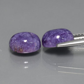 Achetez naturel ct violet charoïte gems, coupe ovale, en provenance russie chez gemselect. en stock, livraison internationale!