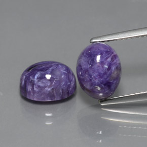 Achetez naturel ct Violet Charoïte gems, Coupe ovale, En provenance Russie chez GemSelect. En stock, livraison internationale!