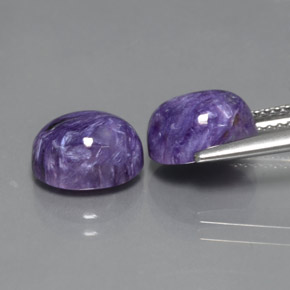 Achetez naturel ct Violet Charoïte gems, Coupe ovale, En provenance Russie chez GemSelect. En stock, livraison internationale!