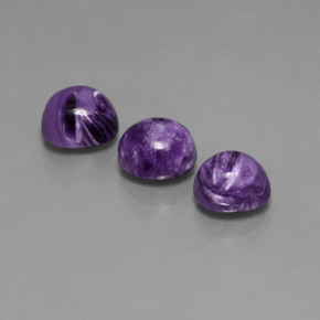 Achetez naturel ct Violet Charoïte gems, Coupe ovale, En provenance Russie chez GemSelect. En stock, livraison internationale!