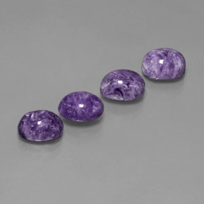 Achetez naturel ct Violet Charoïte gems, Coupe ovale, En provenance Russie chez GemSelect. En stock, livraison internationale!