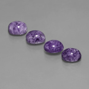 Achetez naturel ct Violet Charoïte gems, Coupe ovale, En provenance Russie chez GemSelect. En stock, livraison internationale!