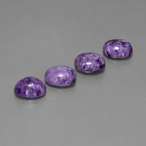 Achetez naturel ct Violet Charoïte gems, Coupe ovale, En provenance Russie chez GemSelect. En stock, livraison internationale!