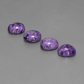 Achetez naturel ct Violet Charoïte gems, Coupe ovale, En provenance Russie chez GemSelect. En stock, livraison internationale!
