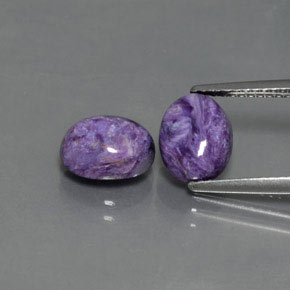 Achetez naturel ct violet charoïte gems, coupe ovale, en provenance russie chez gemselect. en stock, livraison internationale!
