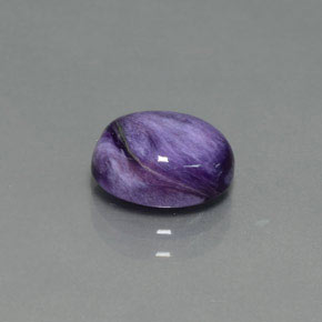 Charoïte violet naturelle coupe ovale, 1,93 ct, opaque