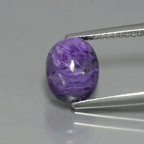 Charoïte Violet naturelle Coupe ovale, 2.60 ct, Opaque