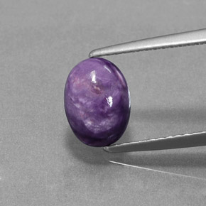 Charoïte Violet naturelle Coupe ovale, 1.54 ct, Opaque