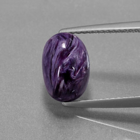 Charoïte Violet naturelle Coupe ovale, 3.25 ct, Opaque
