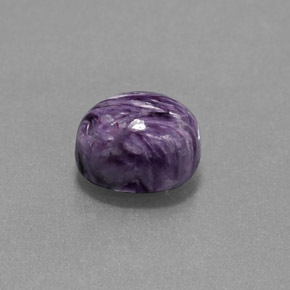 Charoïte violet naturelle coupe ovale, 2,82 ct, opaque