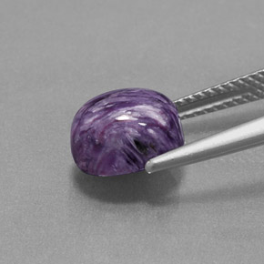 Charoïte violet naturelle coupe ovale, 2,82 ct, opaque