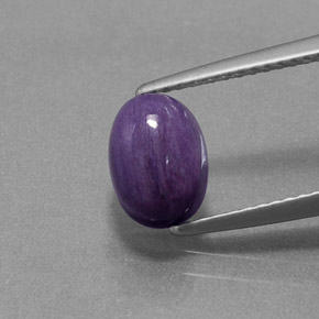 Charoïte violet naturelle coupe ovale, 1,84 ct, opaque