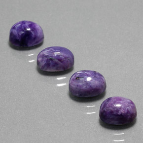 Achetez naturel ct Violet Charoïte gems, Coupe ovale, En provenance Russie chez GemSelect. En stock, livraison internationale!