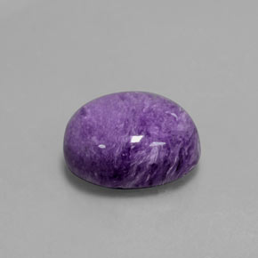 Charoïte violet naturelle coupe ovale, 4,80 ct, opaque