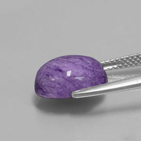 Charoïte violet naturelle coupe ovale, 4,08 ct, opaque