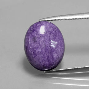Charoïte Violet naturelle Coupe ovale, 3.76 ct, Opaque