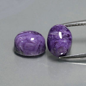 Achetez naturel ct Violet Charoïte gems, Coupe ovale, En provenance Russie chez GemSelect. En stock, livraison internationale!