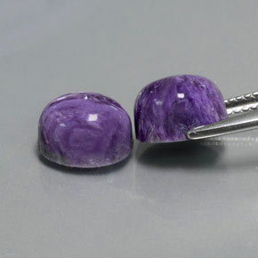 Achetez naturel ct Violet Charoïte gems, Coupe ovale, En provenance Russie chez GemSelect. En stock, livraison internationale!