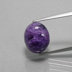 Charoïte Violet naturelle Coupe ovale, 5.15 ct, Opaque