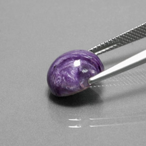 Charoïte Violet naturelle Coupe ovale, 4.44 ct, Opaque