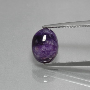 Charoïte Violet naturelle Coupe ovale, 1.84 ct, Opaque