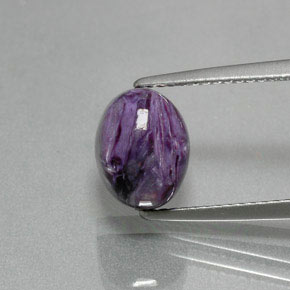Charoïte Violet naturelle Coupe ovale, 3.12 ct, Opaque