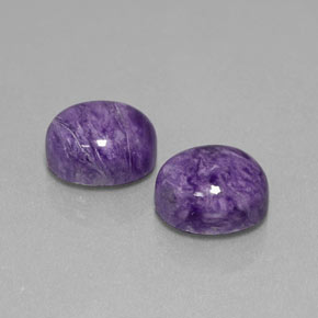 Achetez naturel ct Violet Charoïte gems, Coupe ovale, En provenance Russie chez GemSelect. En stock, livraison internationale!