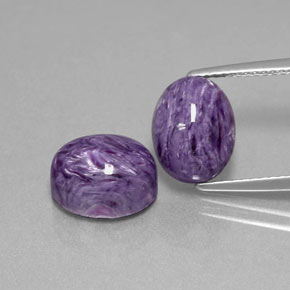 Achetez naturel ct violet charoïte gems, coupe ovale, en provenance russie chez gemselect. en stock, livraison internationale!