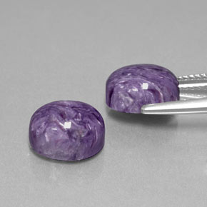 Achetez naturel ct violet charoïte gems, coupe ovale, en provenance russie chez gemselect. en stock, livraison internationale!