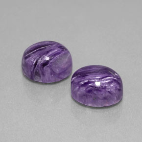 Achetez naturel ct violet charoïte gems, coupe ovale, en provenance russie chez gemselect. en stock, livraison internationale!