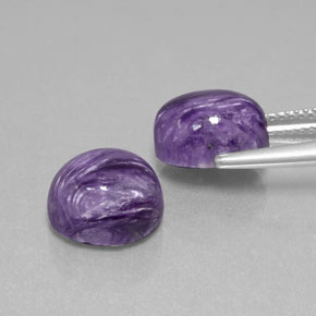 Achetez naturel ct violet charoïte gems, coupe ovale, en provenance russie chez gemselect. en stock, livraison internationale!