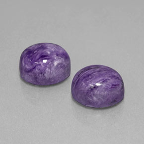 Achetez naturel ct Violet Charoïte gems, Coupe ovale, En provenance Russie chez GemSelect. En stock, livraison internationale!