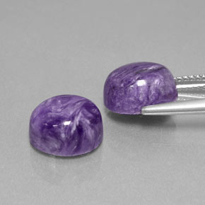 Achetez naturel ct Violet Charoïte gems, Coupe ovale, En provenance Russie chez GemSelect. En stock, livraison internationale!