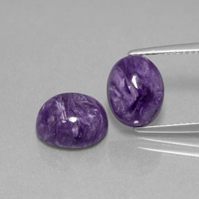 Achetez naturel ct violet charoïte gems, coupe ovale, en provenance russie chez gemselect. en stock, livraison internationale!