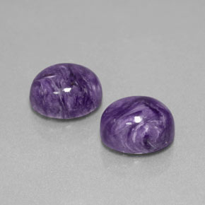 Achetez naturel ct violet charoïte gems, coupe ovale, en provenance russie chez gemselect. en stock, livraison internationale!