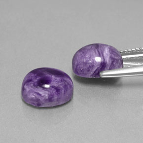 Achetez naturel ct violet charoïte gems, coupe ovale, en provenance russie chez gemselect. en stock, livraison internationale!