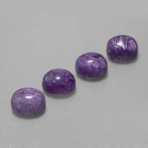 Achetez naturel ct violet charoïte gems, coupe ovale, en provenance russie chez gemselect. en stock, livraison internationale!