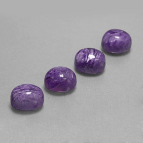 Achetez naturel ct violet charoïte gems, coupe ovale, en provenance russie chez gemselect. en stock, livraison internationale!