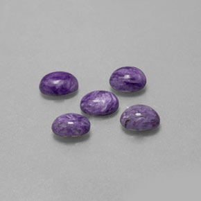 Achetez naturel ct Violet Charoïte gems, Coupe ovale, En provenance Russie chez GemSelect. En stock, livraison internationale!