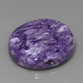 Charoïte Violet naturelle Coupe roude, 74.39 ct, Opaque
