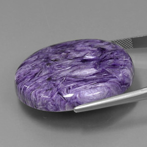Charoïte Violet naturelle Coupe roude, 74.39 ct, Opaque