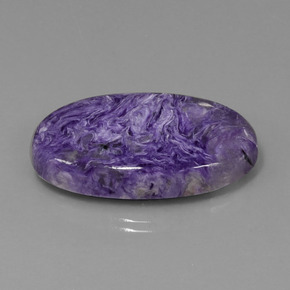 Charoïte violet naturelle coupe ovale, 41,37 ct, opaque