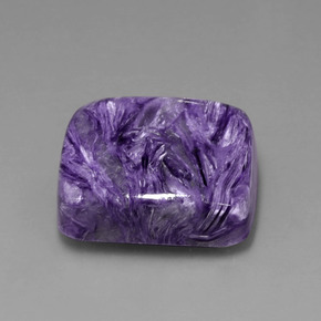 Charoïte violet naturelle coupe coussin, 29,63 ct, opaque