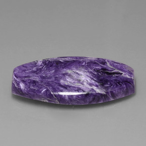 Charoïte violet naturelle forme fantaisie, 31,84 ct, opaque