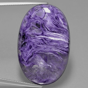 Charoïte Violet naturelle Coupe ovale, 38.15 ct, Opaque