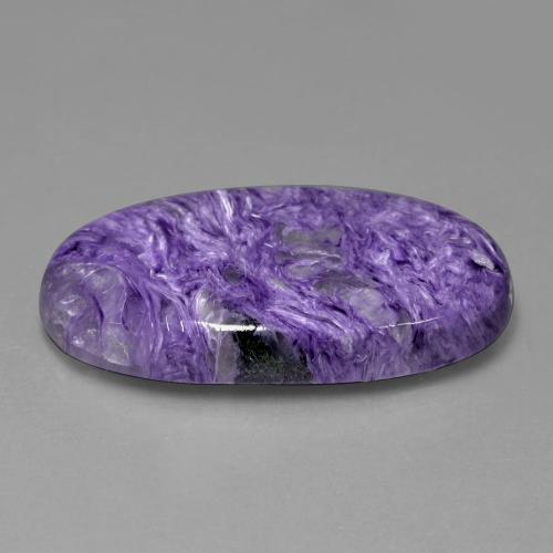 Charoïte violet naturelle coupe ovale, 49,22 ct, opaque